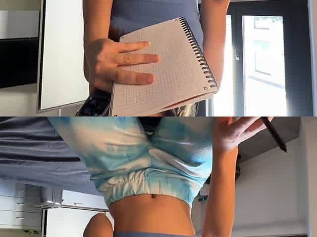 Horny Classmate Pounds Busty Study Partner During Exam Break