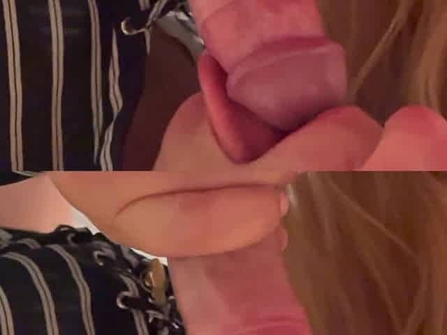 Blow Job with Cum in Mouth