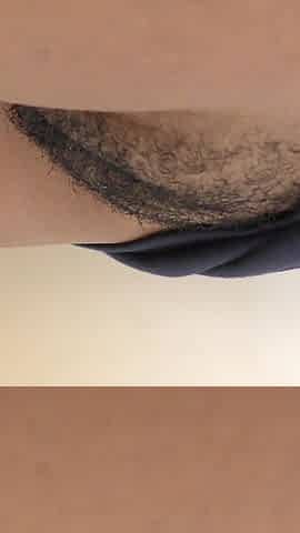 Black hairy cunt ready for big white cock