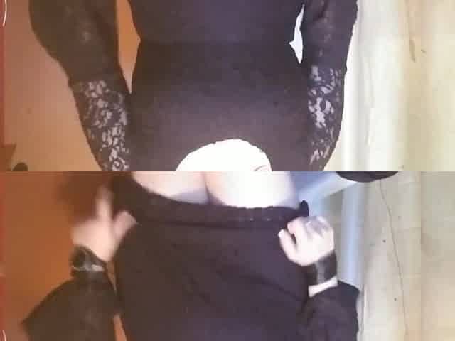 Emo confidently undresses in hawt underclothes set