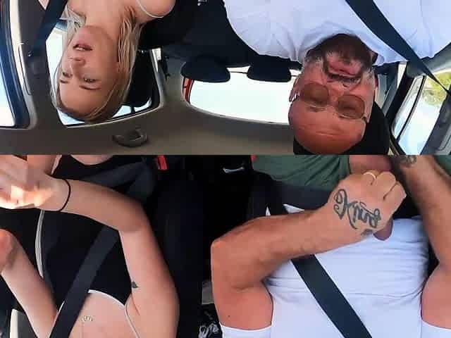 German blonde 18 yo teen fuck in public