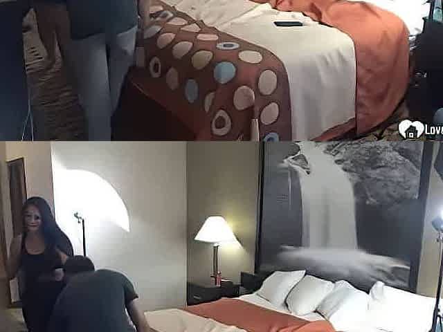Having sex with a slutty MILF in a hotel bedroom