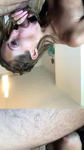 Busty brunette bitch with big boobs