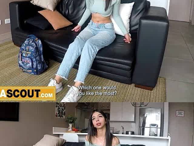I watched this CHARMING 18YO LATIN CHICK trade her BFs empty promises for a real discharged at modeling in LA