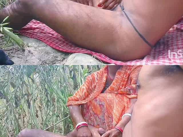 Husband Made His Wife Suck His Dick in the Forest and Fucked Her Pussy