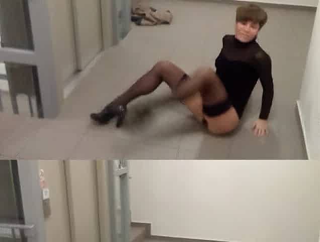 Public striptease for my cliet's eyes merely