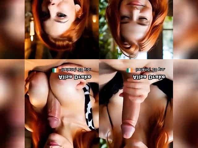 Ribald Talk With Sexy Redhead Alisa Drake - AI-generated