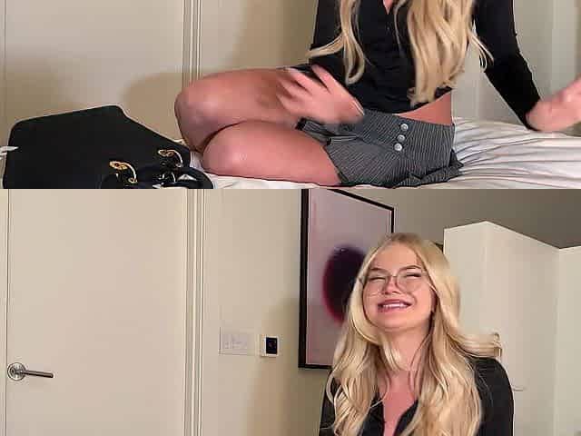 Office honey SNEAKS into my hotel room during BUSINESS TOUR - Lulu Romanova