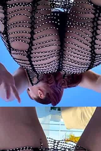 Sexy redhead MILF fucked outdoors