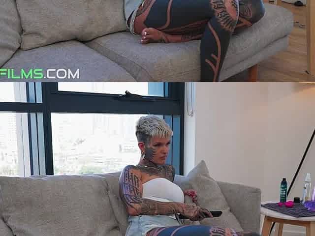 Tattooed Playgirl Gets Her BOOTY Screwed
