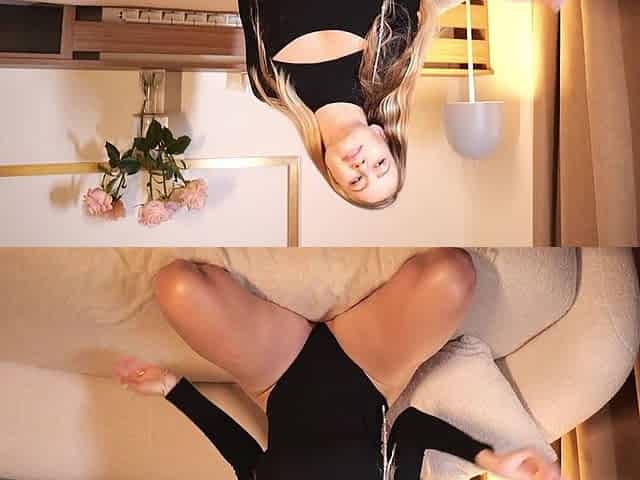 She Takes off Her Sexy Bodysuit to Start Masturbating