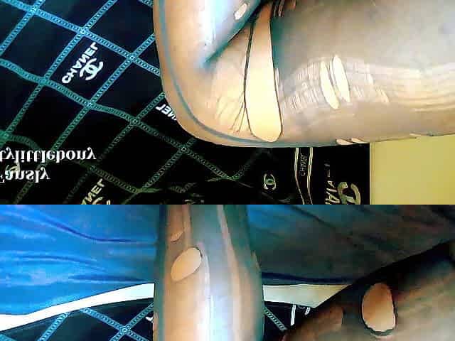 Prettylilebony'S Constricted Belt Chafes Taut Against Her Pulsating Booty