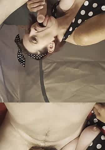 Pin-up gilf deepthroats large schlong
