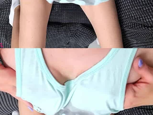 What Stepsister Sees When She is Masturbating. Her POV for you