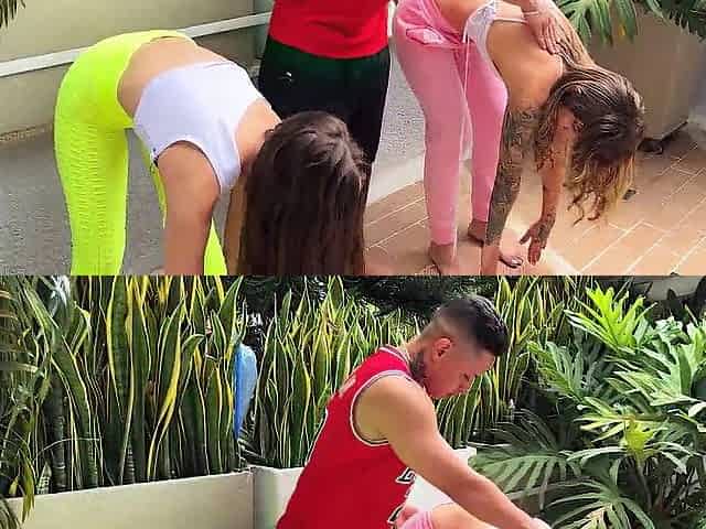 I ENTICE 2 OF MY STUDENTS IN THE CENTRE OF CLASS AND END UP BANGING 'EM HARD IN THE POOL
