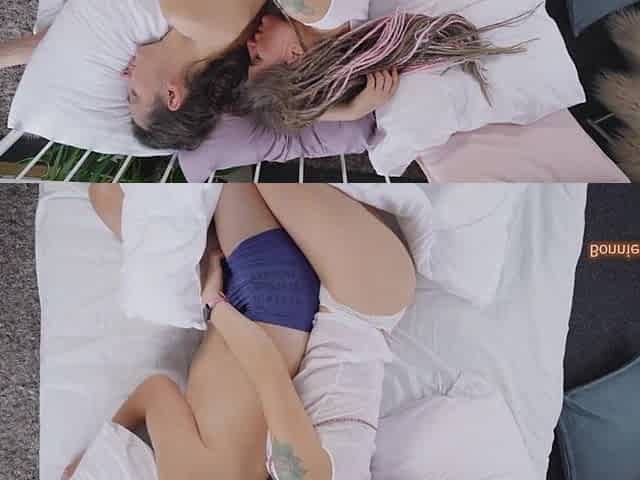 Bonnie woke Alex up with masturbation and told him her Sex - dream