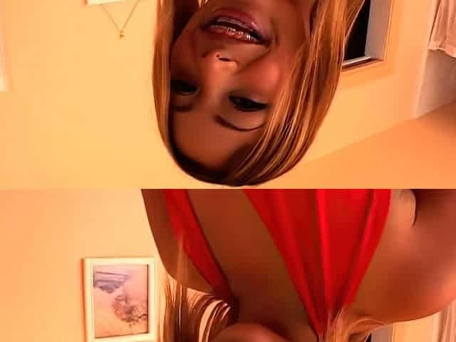 Blonde amateur MILF pov toys fingering shaved cunt