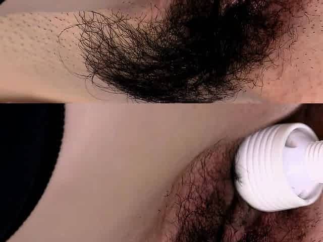 Skinny very hairy Asian teen gets a creampie