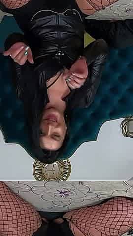 Leather Fetish Teasing on Music, Smoking & Dirty Talk