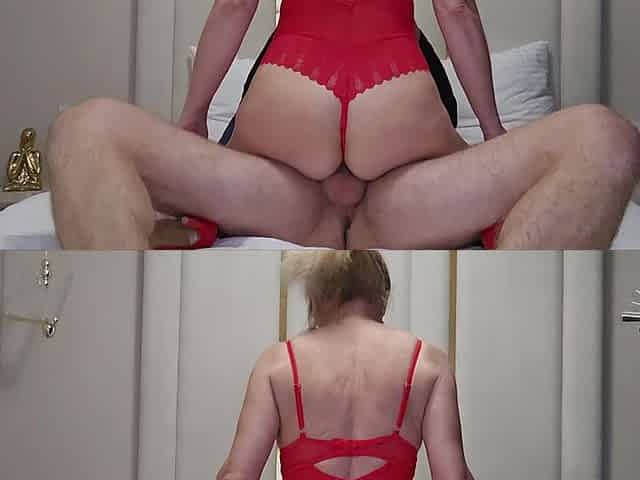 Blonde Lady Intense Hard Fucking & Deep Throat