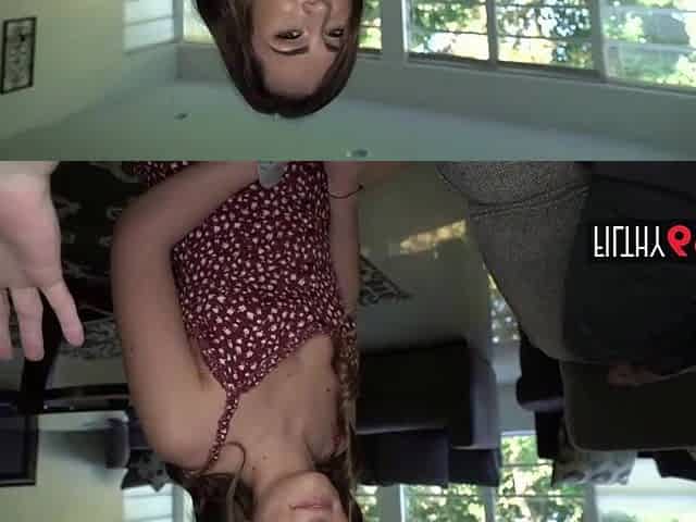 Stepdaughter let her stepdad slip his large ramrod unfathomable in her taut vagina