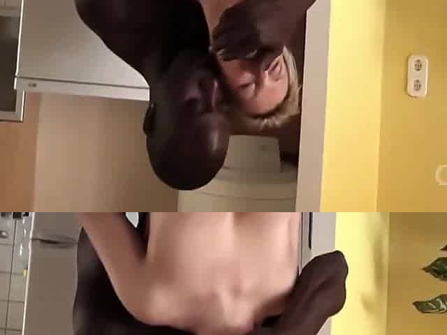 Sexy Blonde Wife Enjoying Two Black Studs In Front Of Her Cuckold Husband