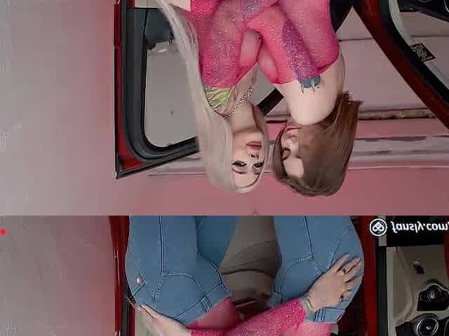 trio sex in car with Purple Wench - syndicete