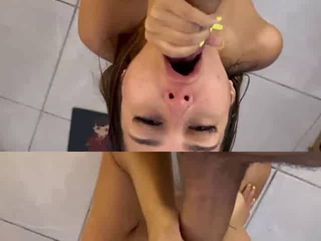 Amateur couple's homemade scene with giant bootie latina, massive culo latina and eighteen year old latina unloading in doggy st