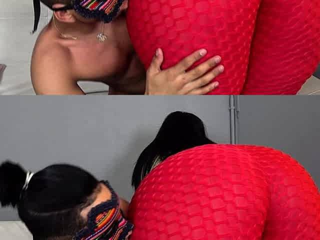 Big tit latina brunette fucks a big cock