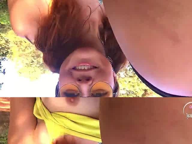 Wicked shows boobs in the public places and asks try boyfriend's pee