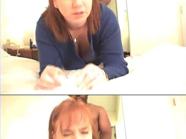 Dawn Redhead In Heat cuckold forced to watch as her unprotected pussy is filled overflowing with cum from a black cock
