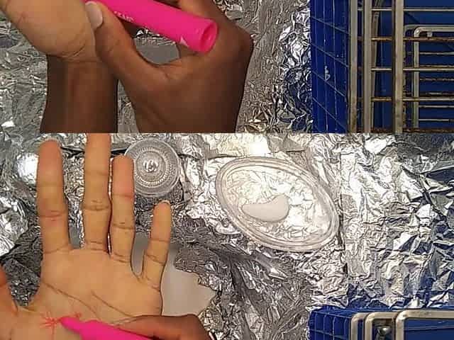 Cleans Hands Free of and .
