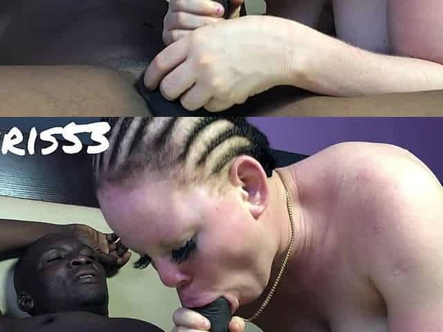 Albino Vs a Monster Cock