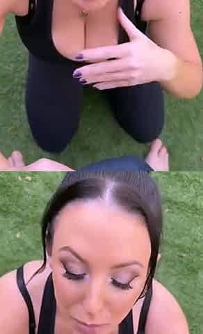 Angela White The Busty Star Delivering Her Signature