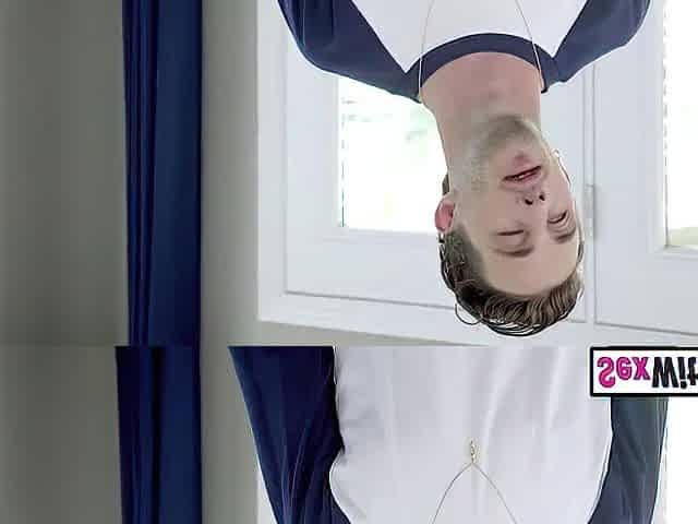Large bazookas small Italian teen stepsis devours stepbros large dong after a haircut