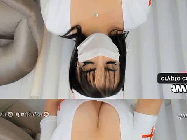 Roleplay Naughty and sexy nurse hump therapy, making you jizz in her mouth for tension relieving