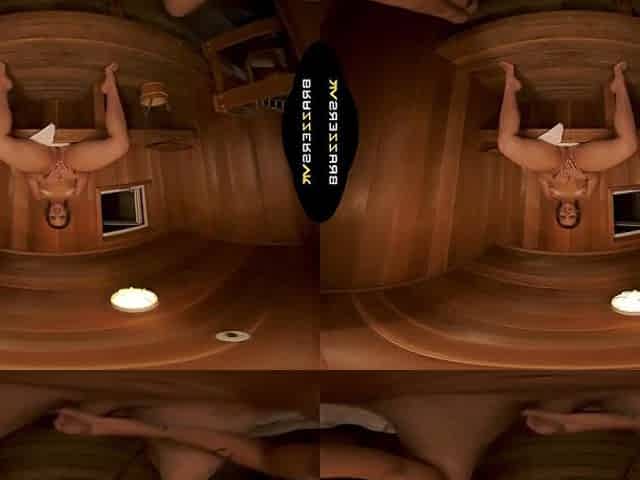 BRAZZERS - Sultry Kimber Woods Turns The Heat Up In The Sauna For A Soaked And Wild Anal Ride