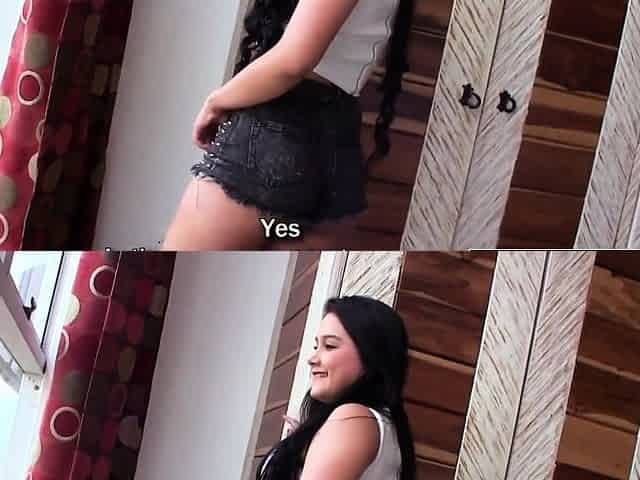 Big ass latina amateur gaping anal fuck