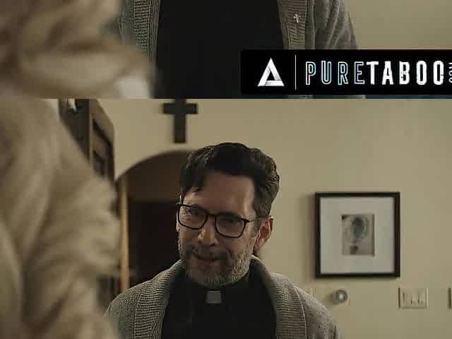 PURE TABOO Conservative Lexi Lore Confesses Excited Thoughts To Priests Who Suggest To Purge Her Sin