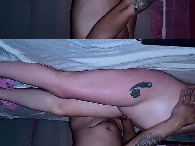 A sexy oil massage for a preggy angel ends with a shared climax and creampie