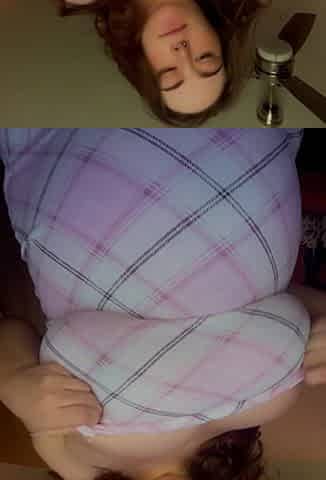 Pregnant MILF Self Titty Sucking Pt 2