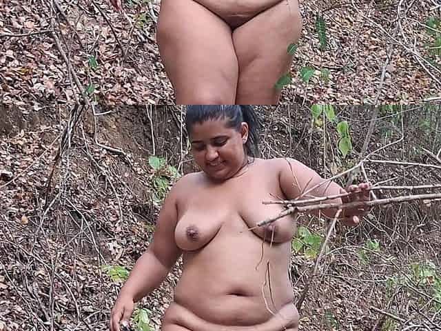 BBW Latina Uses a Dildo Outdoors