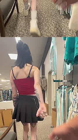 Mall Date Ended Raunchy (Risky Public Sex)