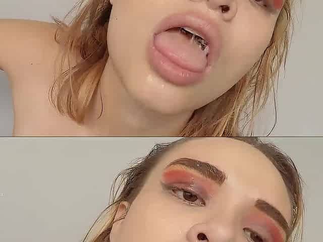 Amateur 18yo Redhead Colombian Throat Stretched To Fit Huge White Shlong