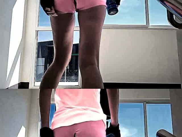 Slow motion Sexy Exercising # Butt Plug close up