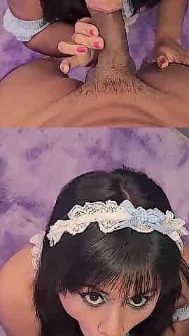 Lascivious Mexican Maid in Amateur Movie scene