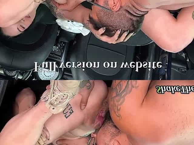 A Emo Knockout Is Facialized Lustfully By A Married Man