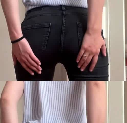 French Amateur Fingers Herself After Work