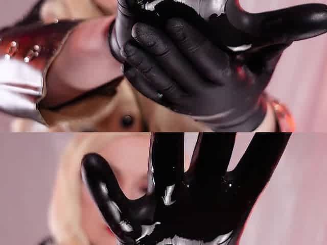 ASMR movie: nitrile gloves SFW