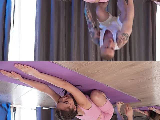 Fitness Coach Bangs 2 Clients